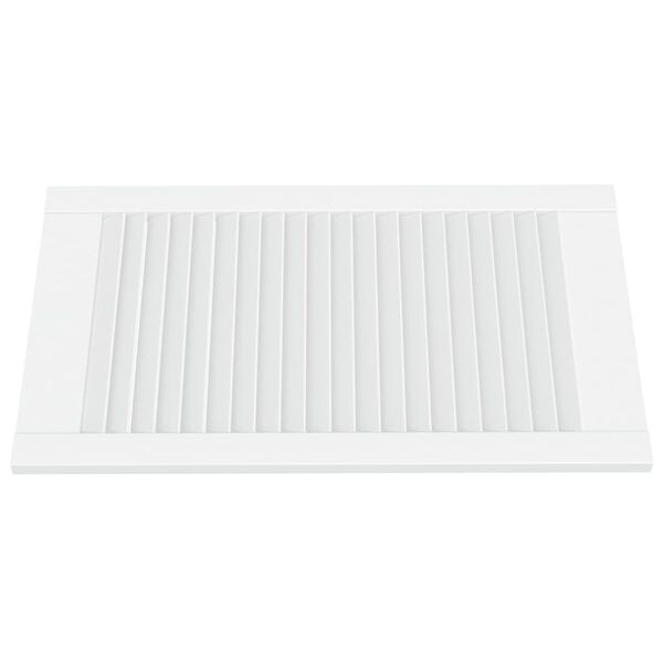 vidaXL Cabinet Doors Louvred Design 2 pcs White 69x39.4 cm Solid Wood Pine