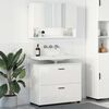 vidaXL Bathroom Furniture Set with Drawer 2 pcs High Gloss White
