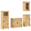 vidaXL 4 Piece Bathroom Furniture Set "Corona" Solid Wood Pine