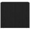 vidaXL Sideboard Black Oak 80 x 33 x 70 cm Engineered Wood