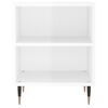 vidaXL Bedside Cabinets 2 pcs High Gloss White 40x30x50 cm Engineered Wood