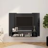 vidaXL Wall TV Cabinet Grey 120x23.5x90 cm Engineered Wood