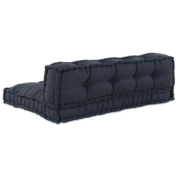vidaXL Sofa Cushion 2 pcs Anthracite Fabric
