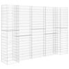 vidaXL Gabion Planter | Silver | Steel wire | Large | Heavy Weight Endurance