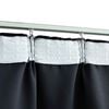 vidaXL Blackout Curtain with Hooks Anthracite 290x245 cm