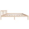 vidaXL Bed Frame without Mattress Solid Wood 200x200 cm