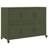 vidaXL Sideboard Olive Green 100.5x39x72 cm Steel