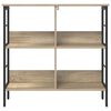 vidaXL Bookshelf Sonoma Oak 82 x 32 x 79 cm Engineered Wood