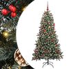 vidaXL Artificial Christmas Tree with 300 LEDs with Stand Green 180 cm