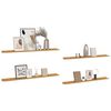 vidaXL Wall Shelf 4 pcs Beige 115 x 9 x 3 cm Engineered Wood