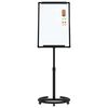 vidaXL Magnetic Whiteboard Black and White 62 x 62.5 x 197 cm EPS