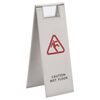 vidaXL Folding Wet Floor Sign Stainless Steel