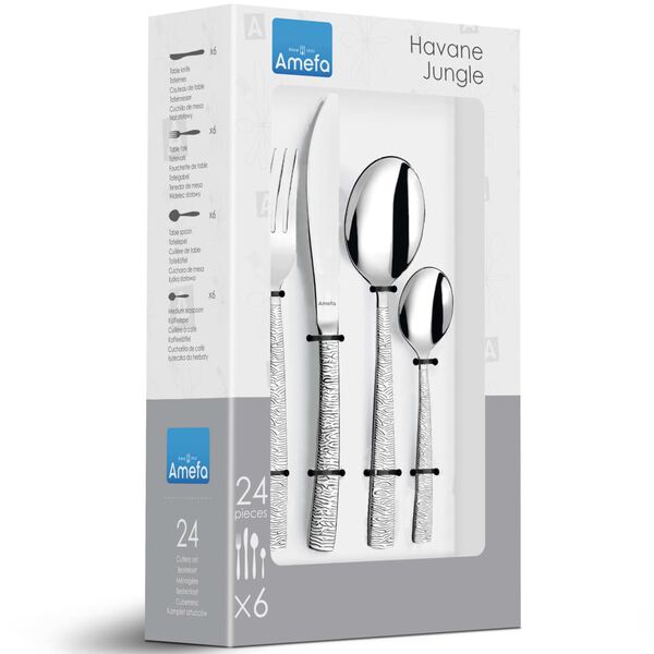 Amefa 24 Piece Cutlery Set Havane Jungle