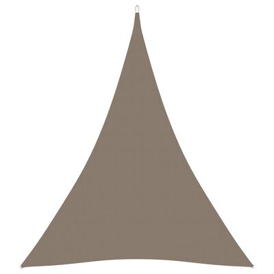 vidaXL Sunshade Sail Oxford Fabric Triangular 3x4x4 m Taupe