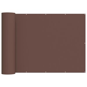 vidaXL Balcony Privacy Screen 150 x 500 cm Fabric with PU Coated Brown