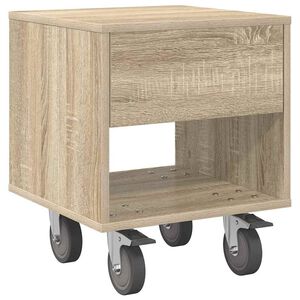 vidaXL Bedside Table Sonoma Oak 40.5 x 40 x 48 cm Engineered Wood
