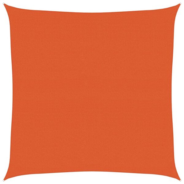 vidaXL Sunshade Sail 160 g/m&sup2; Square Orange 4.5x4.5 m HDPE
