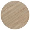 vidaXL Bistro Table MDF and Steel Round 60x75 cm Oak Colour