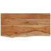 vidaXL Wall Shelf 60x30x2.5 cm Rectangular Solid Wood Acacia Live Edge