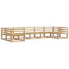 vidaXL Outdoor Sofa Set 7 pcs White Solid Acacia Wood