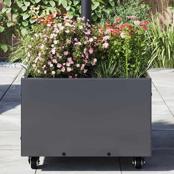 vidaXL Parasol Base Manual Anthracite 45 x 45 x 45 cm Steel