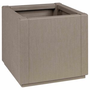 vidaXL Flower Box Light Brown 36 x 36 x 35 cm Plastic
