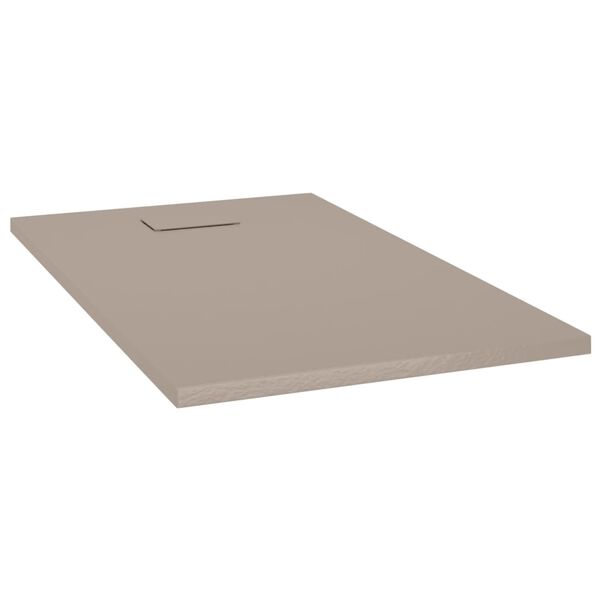 vidaXL Shower Base Tray SMC Brown 120x70 cm