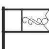 vidaXL Metal Replace Headboard Black 193 cm