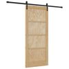 vidaXL Sliding Door Natural 86 x 198.5 cm Solid Pine Wood