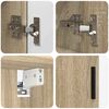 vidaXL Bathroom Furniture Set 2 pcs Sonoma Oak Engineered wood & Metal