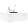 vidaXL Coffee Table with Infinity LED White 100x100x40 cm