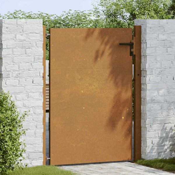 vidaXL Garden Gate 100x150 cm Corten Steel