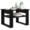 vidaXL Coffee Table Black Oak 64 x 54 x 44 cm Engineered Wood