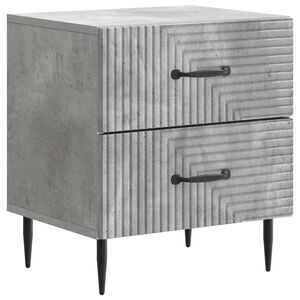 vidaXL Bedside Cabinet with Drawer Concrete Grey 43 x 34.5 x 47.5 cm