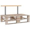 vidaXL Backrest for Pallet Sofa 110 cm Solid Pine Wood