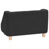 vidaXL Dog Sofa Black 60x37x39 cm Linen