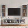 vidaXL 4 Piece TV Cabinet Set Grey Sonoma Engineered Wood