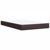 vidaXL Box Spring Bed with Mattress Dark Brown 120x200 cm Fabric