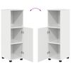 vidaXL Bathroom Furniture Set Wall-mounted 4 pcs High Gloss White