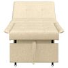 vidaXL Sofa Bed Cream 194 x 67 x 37 cm Fabric