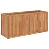 vidaXL Raised Bed | Natural Teak | Teak Wood | 150x50x70 cm | Garden Raised Bed