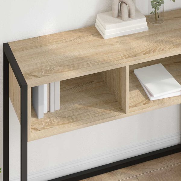 vidaXL End Table with Storage Sonoma 100 x 36 x 75 cm Engineered Wood