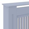 vidaXL Radiator Cover 2 pcs Grey 205 x 20.5 x 81.5cm Engineered Wood