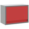 vidaXL Tool Cabinet with Storage Red and Grey 50 x 25 x 35 cm