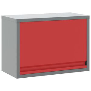vidaXL Tool Cabinet with Storage Red and Grey 50 x 25 x 35 cm
