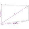 vidaXL Projection Screen Wall-Hanging 84 Inch 16:9