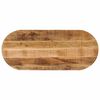 vidaXL Table Top 110x40x2.5 cm Oval Solid Wood Rough Mango