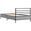 vidaXL Bed Frame without Mattress Grey Sonoma 100x200 cm