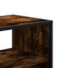 vidaXL TV Cabinet Smoked Oak 80x31x39.5 cm Engineered Wood and Metal