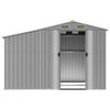 vidaXL Garden Shed Grey 277x192.5x179 cm Galvanised Steel